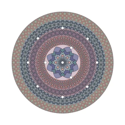  400 mm diameter round pre-drilled panel for Rose-One system - PROMO
