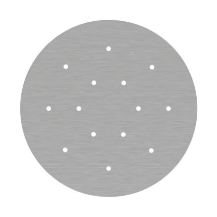 400 mm diameter, pre-drilled panel for the Rose-One system