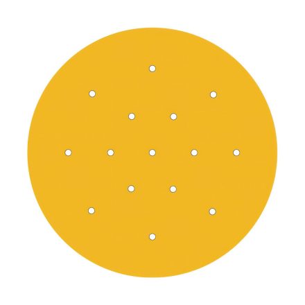  400 mm diameter round pre-drilled panel for Rose-One system