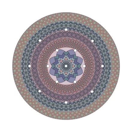  400 mm diameter round pre-drilled panel for Rose-One system - PROMO