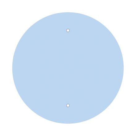  400 mm diameter round pre-drilled panel for Rose-One system
