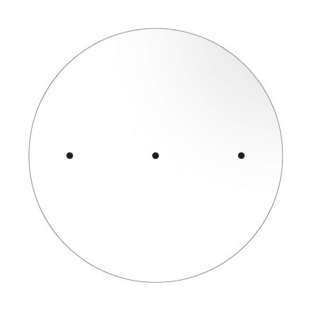  400 mm diameter round pre-drilled panel for Rose-One system