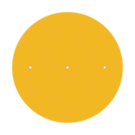  400 mm diameter round pre-drilled panel for Rose-One system