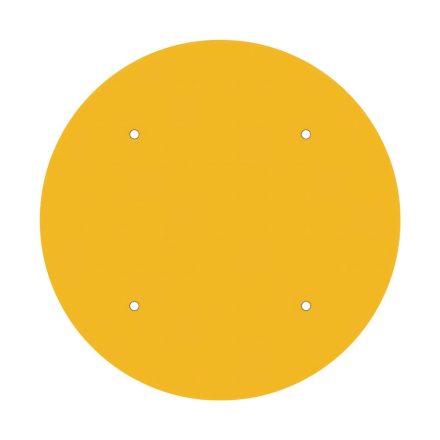  400 mm diameter round pre-drilled panel for Rose-One system