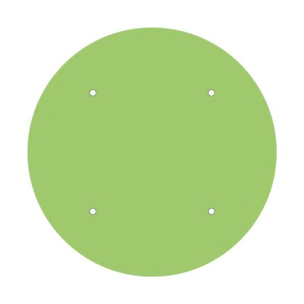  400 mm diameter round pre-drilled panel for Rose-One system
