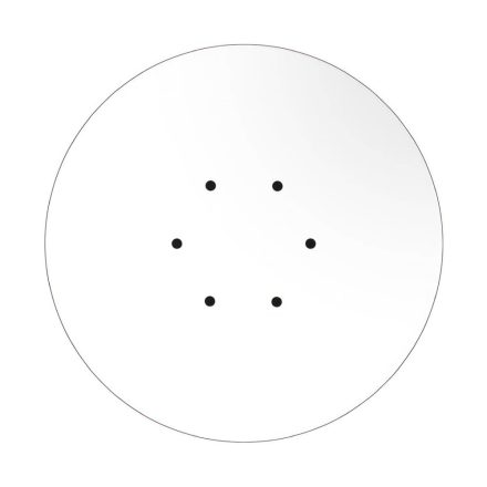  400 mm diameter round pre-drilled panel for Rose-One system