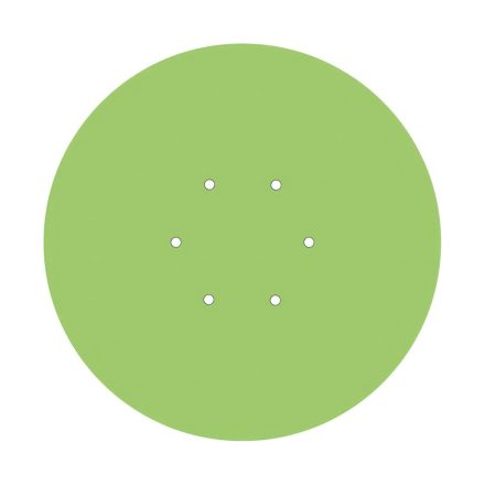  400 mm diameter round pre-drilled panel for Rose-One system