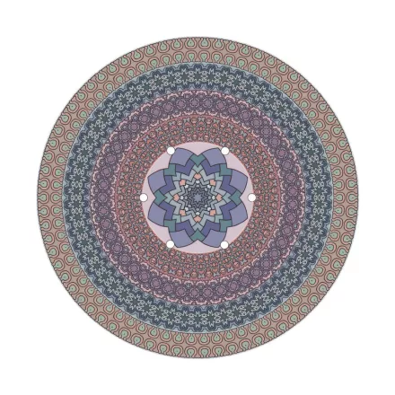  400 mm diameter round pre-drilled panel for Rose-One system - PROMO