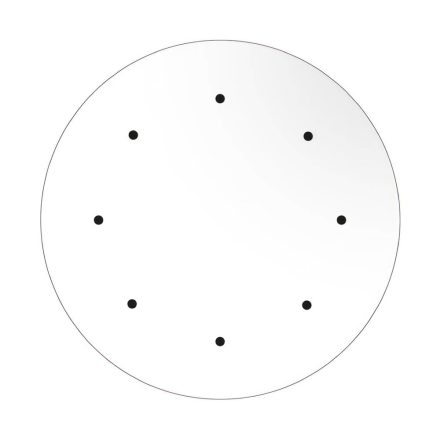  400 mm diameter round pre-drilled panel for Rose-One system