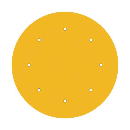  400 mm diameter round pre-drilled panel for Rose-One system