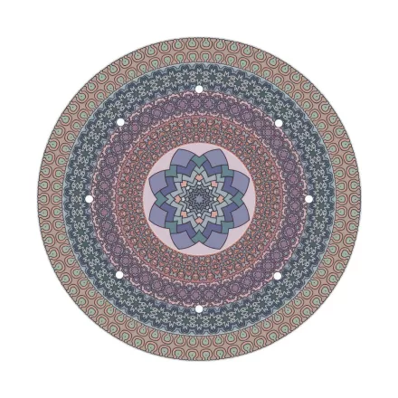  400 mm diameter round pre-drilled panel for Rose-One system - PROMO
