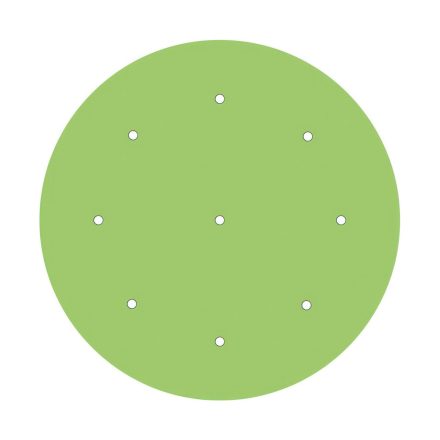  400 mm diameter round pre-drilled panel for Rose-One system