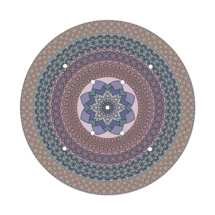  400 mm diameter round pre-drilled panel for Rose-One system - PROMO