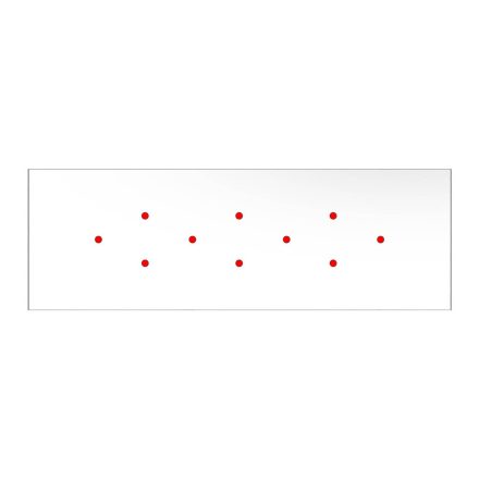  Square panel for pre-drilled Rose-One, width 675 mm, length 225 mm