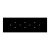  Square panel for pre-drilled Rose-One, width 675 mm, length 225 mm