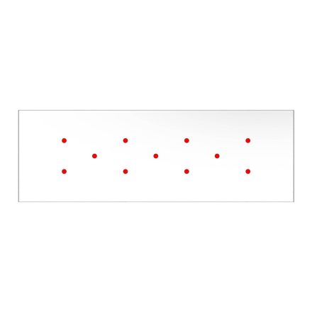  Square panel for pre-drilled Rose-One, width 675 mm, length 225 mm
