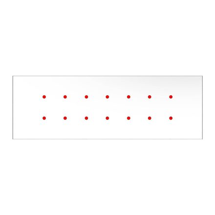  Square panel for pre-drilled Rose-One, width 675 mm, length 225 mm