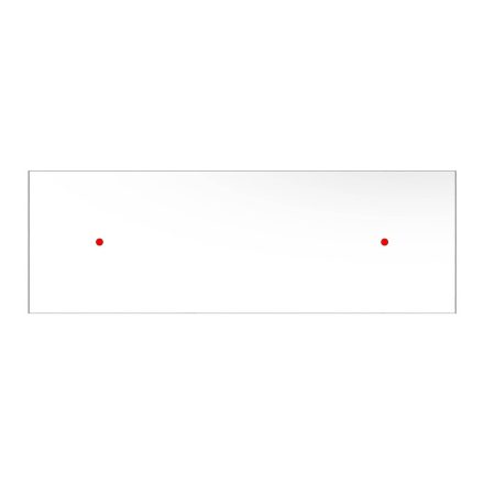  Square panel for pre-drilled Rose-One, width 675 mm, length 225 mm