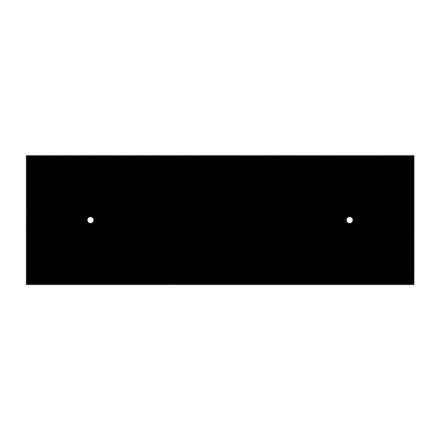  Square panel for pre-drilled Rose-One, width 675 mm, length 225 mm