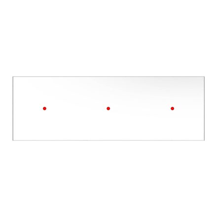  Square panel for pre-drilled Rose-One, width 675 mm, length 225 mm