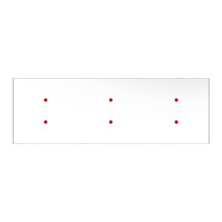  Square panel for pre-drilled Rose-One, width 675 mm, length 225 mm