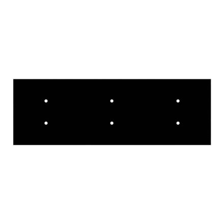  Square panel for pre-drilled Rose-One, width 675 mm, length 225 mm