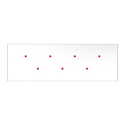  Square panel for pre-drilled Rose-One, width 675 mm, length 225 mm