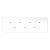  Square panel for pre-drilled Rose-One, width 675 mm, length 225 mm