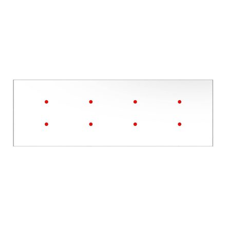  Square panel for pre-drilled Rose-One, width 675 mm, length 225 mm