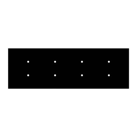  Square panel for pre-drilled Rose-One, width 675 mm, length 225 mm