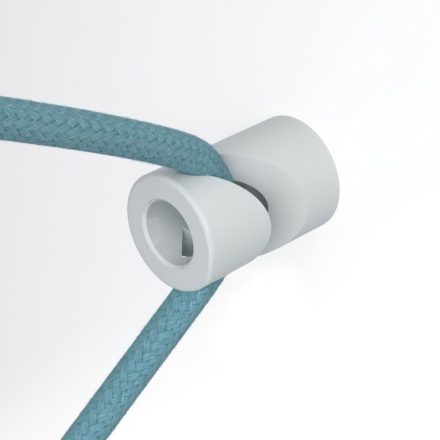 Decentraliser, ceiling or wall-mounted "V" hook for fabric electrical cables