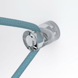   Decentraliser, ceiling or wall-mounted "V" hook for fabric electrical cables