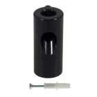 Decentraliser, ceiling hook for fabric electrical cables, with stopper