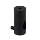 Decentraliser, ceiling hook for fabric electrical cables, with stopper