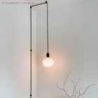 Decentraliser, ceiling hook for fabric electrical cables, with stopper