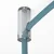 Decentraliser, ceiling hook for fabric electrical cables, with stopper