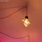 Decentraliser, ceiling hook for fabric electrical cables, with stopper