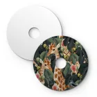 Ellepì mini flat lampshade with jungle animals "Wildlife Whispers", 24 cm diameter – Made in Italy