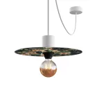 Ellepì mini flat lampshade with jungle animals "Wildlife Whispers", 24 cm diameter – Made in Italy