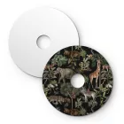 Ellepì mini flat lampshade with jungle animals "Wildlife Whispers", 24 cm diameter – Made in Italy