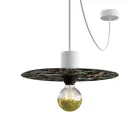 Ellepì mini flat lampshade with jungle animals "Wildlife Whispers", 24 cm diameter – Made in Italy