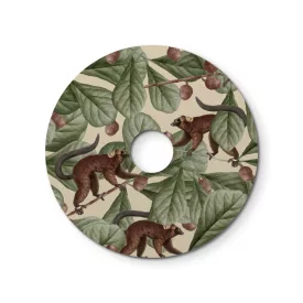   Ellepì mini flat lampshade with jungle animals "Wildlife Whispers", 24 cm diameter – Made in Italy