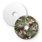 Ellepì mini flat lampshade with jungle animals "Wildlife Whispers", 24 cm diameter – Made in Italy