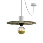 Ellepì mini flat lampshade with jungle animals "Wildlife Whispers", 24 cm diameter – Made in Italy
