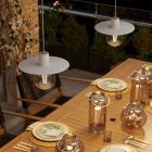 Mini Ellepì "Solid Color" flat lampshade, ideal for pendant and wall lamps or light chains, 24 cm diameter - Made in Italy