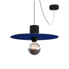 Mini Ellepì "Solid Color" flat lampshade, ideal for pendant and wall lamps or light chains, 24 cm diameter - Made in Italy