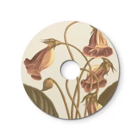  Ellepì mini flat lampshade with floral motifs "Blossom Haven", 24 cm diameter - Made in Italy
