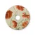 Ellepì mini flat lampshade with floral motifs "Blossom Haven", 24 cm diameter - Made in Italy