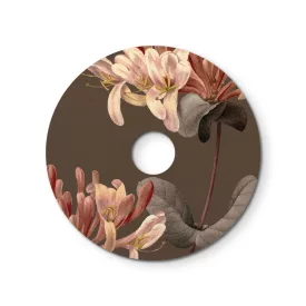   Ellepì mini flat lampshade with floral motifs "Blossom Haven", 24 cm diameter - Made in Italy