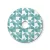 Ellepì mini flat lampshade with geometric patterns "Kaleidoscope", 24 cm diameter – Made in Italy